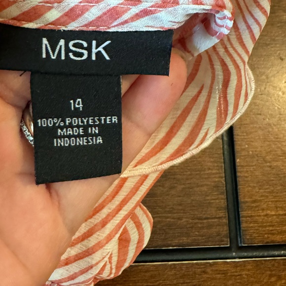 MSK Ruffle Faux Wrap Dress - Picture 10 of 12